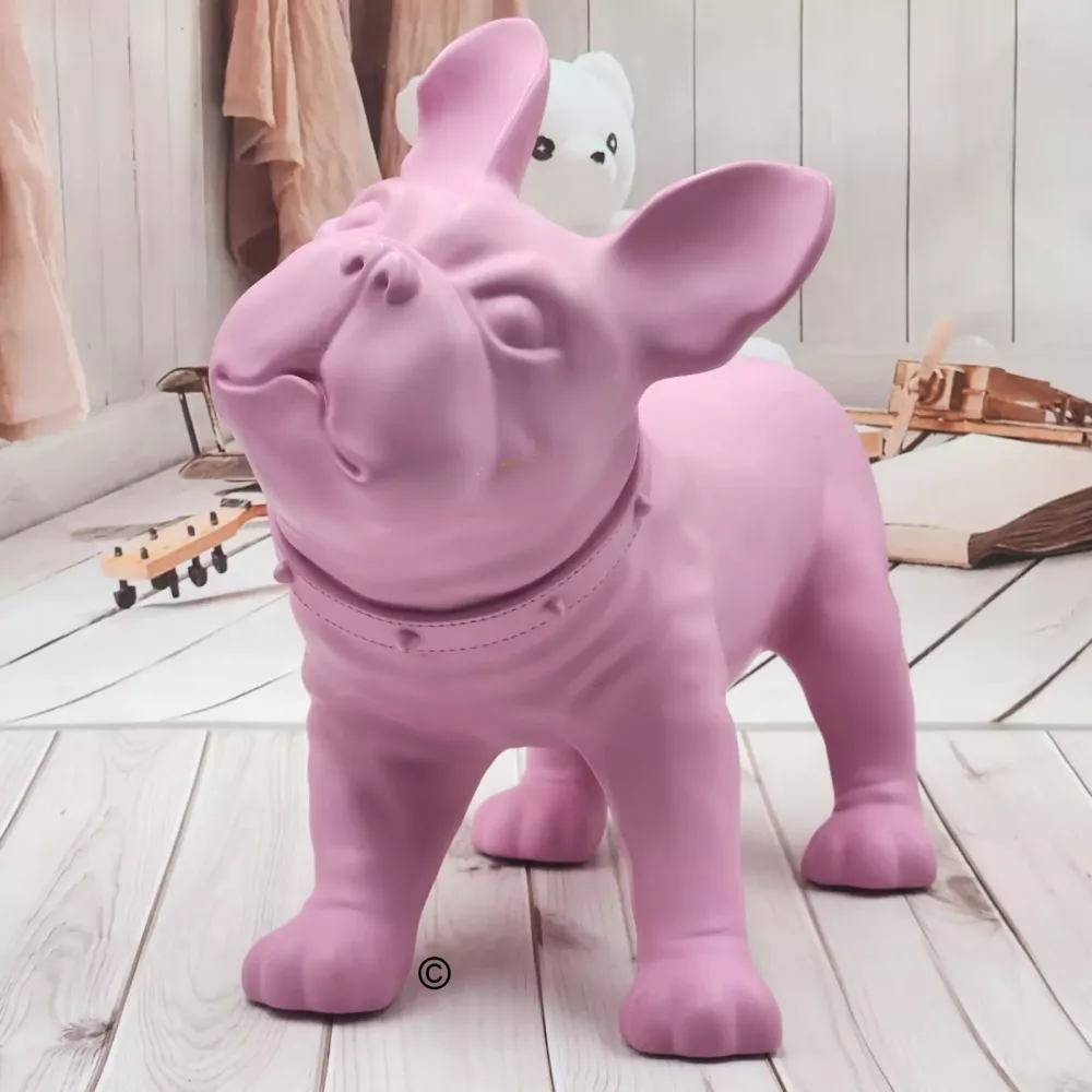 pink French Bulldog Statues One Of A Kind Gift