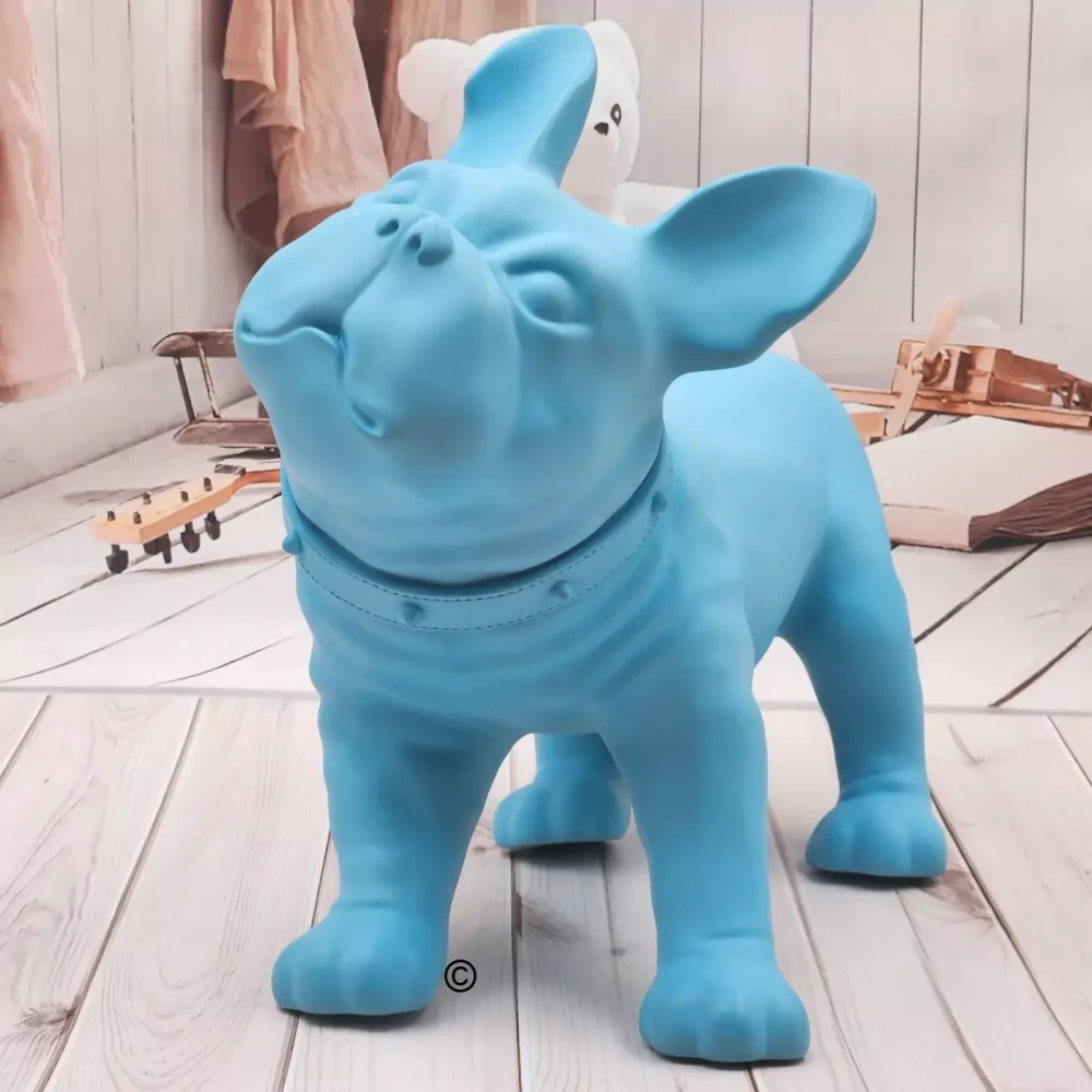 blue French Bulldog Statues One Of A Kind Gift