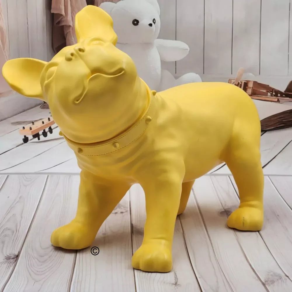 yellow French Bulldog Statues One Of A Kind Gift