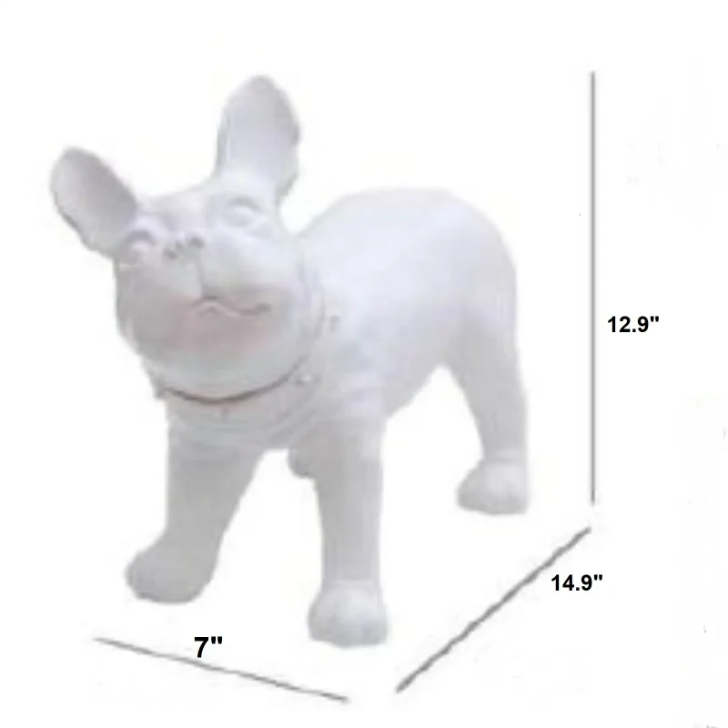 measurements for frenchie statue