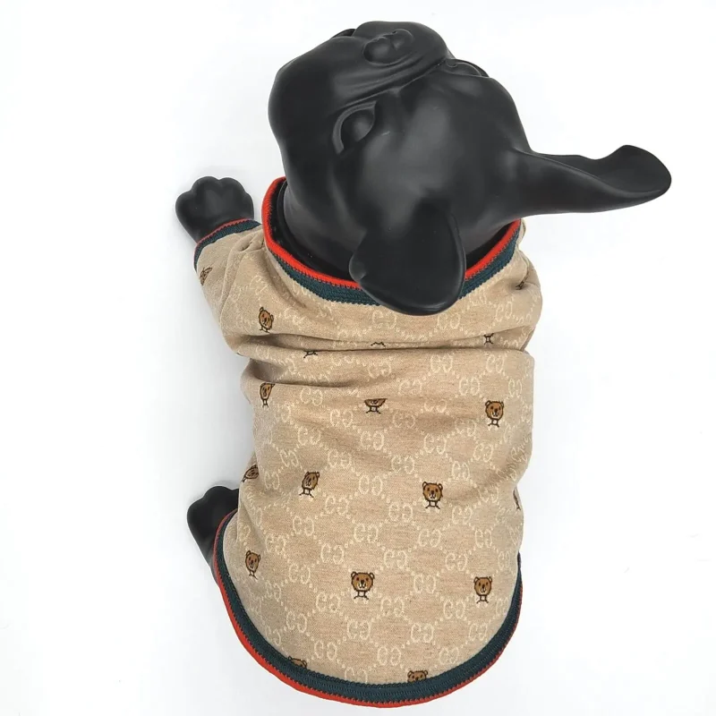 gucci-tan-button-down-jacket- for-dog