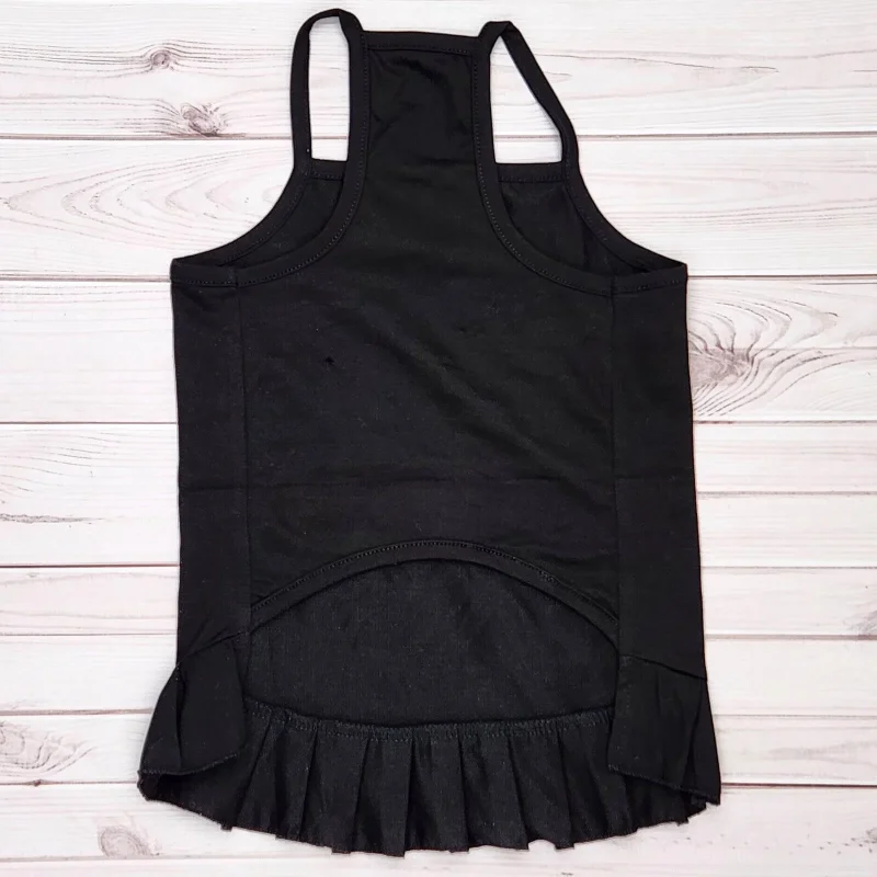 black prada pleated dress for dogs