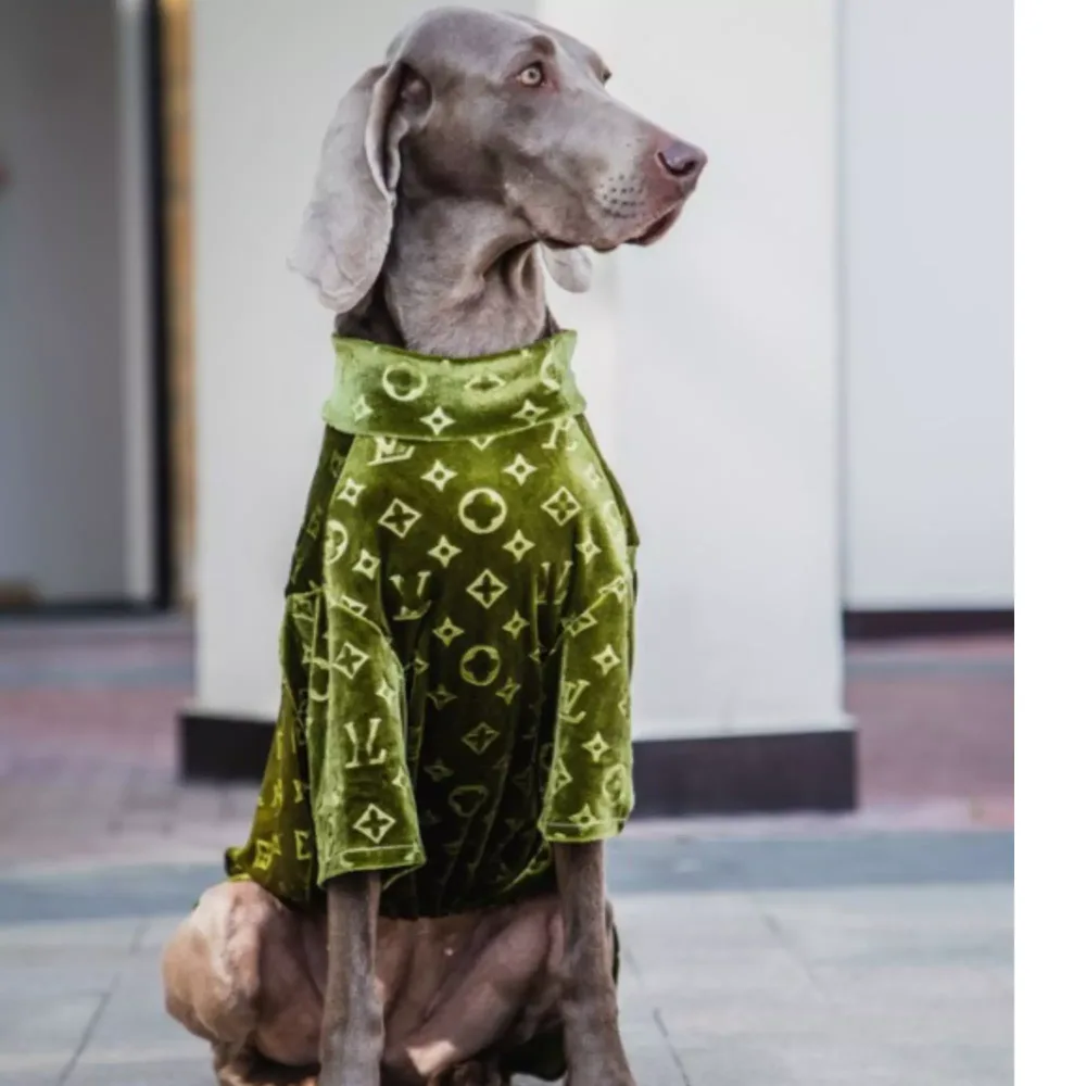 Louie olive Green Soft Shirts for Large Dogs