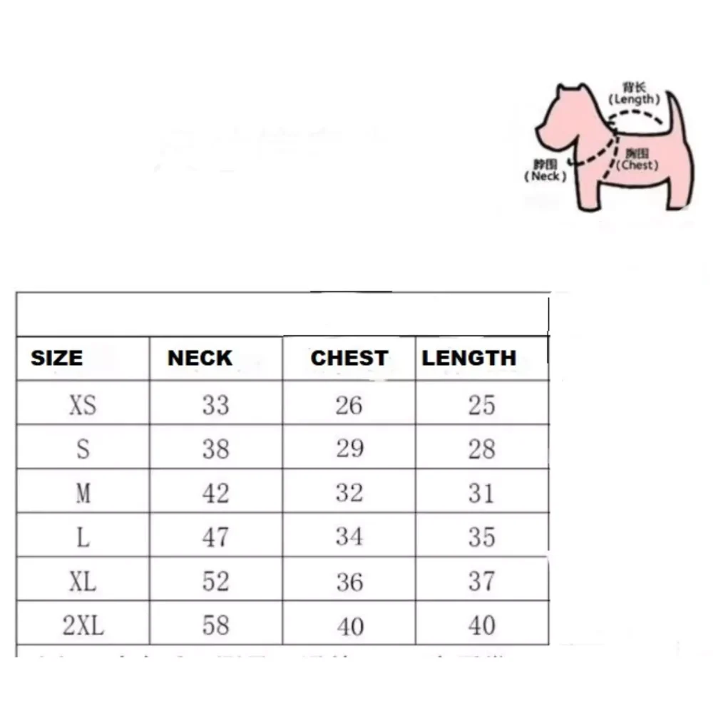 size-chart Chewnel Fabulous Pearl Sweater2