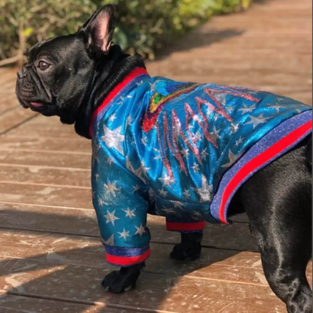 Blue Sparkle Space Bomber Jacket1