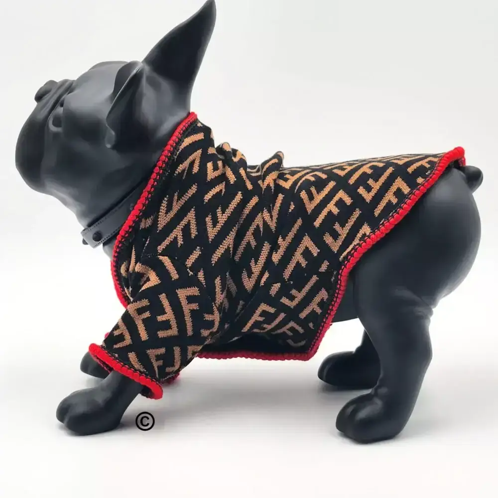 Pendi Sweaters with Striking Black Background and Signature FF for dogs5